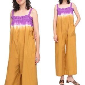 Sea New York Ombre Tie Dye Wide Leg Zelda Jumpsuit Size 12 Boho Relaxed OnePiece